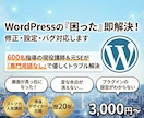 WordPressの「困った」即解決！修正します 600名指導の現役講師が「専門用語なし」で優しくトラブル解決 イメージ1