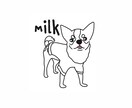 イラストを心を込めて描きます 線画イラストでシンプルに、愛犬や人物を描きます イメージ5
