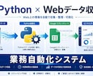 Webデータ収集・転記をPythonで自動化します 事務経験豊富なエンジニアが開発します イメージ1