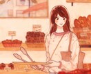 大人かわいい♡一枚絵の水彩イラストお描きします 商用利用OK／挿絵、観賞用、プレゼントに イメージ1