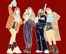 修正無制限！写真からイラスト(線画)を描きます SNSのアイコンやTシャツ製作にご活用ください！ イメージ3