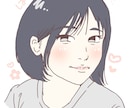 似顔絵を描きます 顔から肩にかけてのデフォルメした似顔絵をかきます。 イメージ1