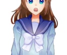 ソシャゲ塗り風キャライラスト＋喜怒哀楽表情描きます 腰から上のキャラ、老若男女＋獣描きます！全身と表情差分も可 イメージ2