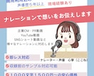 現場経験を活かし信頼・安定感のある声をお届けします 優しく透明感がある声が魅力！CMやPR・CVお任せください！ イメージ1