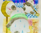 あたたかい水彩タッチのアナログイラストを描きます 手描きのぬくもりを大切に、ほっこりとした動物モチーフ描きます イメージ3