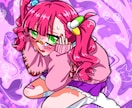 OCの可愛い1枚絵を描きます オリキャラを可愛くてポップなイラストにします！ イメージ2