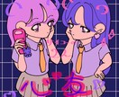商用可能！平成レトロな愛されアイコン描きます 【修正回数無制限】ネットで活動される作家さんや先生におすすめ イメージ3