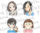 えんぴつ描き風のゆるい似顔絵を描きます ゆるーいオリジナルキャラクター イメージ5