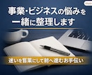 事業・ビジネスの悩みを一緒に整理します 事業・ビジネスの迷いを言葉にして前へ進むお手伝いします イメージ1