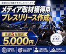 先着5社!取材獲得用プレスリリース作成します 1枚のプレスリリースで2000万円売上を出した経験あり イメージ1
