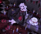 ダークな雰囲気のイラストを作成します 紫や青の雰囲気が好きな方にぴったりです。 イメージ2