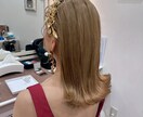 花嫁専用ドレスに似合う髪型や髪色をご提案致します 卒花しました現役美容師が全力でお手伝いさせて頂きます！ イメージ1