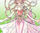 かわいい人魚イラスト描きます 人魚の全身イラストを描けます。 イメージ6