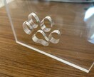 CO2レーザー加工機でアクリル５ｍｍ切断加工します オリジナル制作　治具　アクリル製品　スマホスタンド　など イメージ2
