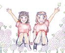 水彩タッチ似顔絵・イラスト描きます 記念日の思い出に！SNSのアイコンに！ イメージ1