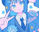 商用利用OK！ポップで可愛い一枚絵お描きします 一枚絵、ジャケット、MV、サムネイルなどに！ イメージ5