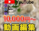 高品質!! Youbute動画編集いたします 10分未満10,000円/フルテロップ/どのジャンルにも対応 イメージ1