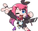 ポップなアイコン作成★明るい絵柄でキャラを描きます 色や線がはっきりしたかわいいアイコン用イラストをご用意します イメージ8
