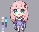 便利！配信に使えるSDイラストをまとめて描きます Vtuber向け！配信などで使えるかわいいイラスト5点セット イメージ6