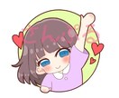 飛び出して見える？！なんちゃってアイコン描きます TwitterやLINEのアイコンに！シンプルな可愛いを！！ イメージ1