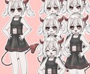 男女の動画用立ち絵描きます 複雑なキャラデザ完全無料で男女両方描けるのが魅力 イメージ2