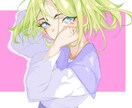 Vtuber向け！配信画面・サムネイルを作成します 透き通るように可愛い女の子、とシンプルな背景が魅力 イメージ1