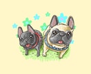 あなたの愛犬イラストデザインいたします snsのアイコン、家族や友人へのプレゼントに！ イメージ1