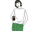 シンプルでおしゃれな似顔絵描きます ご要望をお聞きしながら丁寧に仕上げます イメージ2
