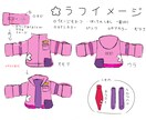 お洋服のデザインをします ごちゃごちゃしたデザインのかわいいお洋服のお仕立てをします！ イメージ1