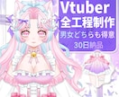 破格のハイクオリティ！Live2D全工程制作します 表情差分8種類付き！修正無制限でイメージ通り！著作権譲渡可！ イメージ1