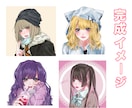 可愛いSNSアイコン描きます 【韓国系から地雷系まで！様々な女の子を書かせて頂きます！】 イメージ5