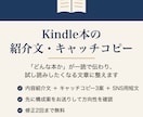 Kindle本の紹介文とキャッチコピーを作ります 一読で伝わり、試し読みしたくなる紹介文に整えます イメージ1