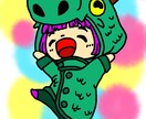 デフォルメ似顔絵のSNSアイコン作成ます 可愛い感じから似顔絵デフォルメのアイコン作成をします。 イメージ1