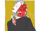 おしゃれな女の子のイラスト制作します WEB広告や挿絵、アイコンにいかがですか？ イメージ1