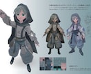 プロがオリキャラのデザイン考案+モデリングします あなただけのオリジナルキャラクターを2dと3dで制作！ イメージ5