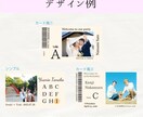 カード型エスコートカード作成します テンプレートから完成品までご予算に合わせて提案します！ イメージ2