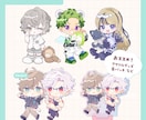 商用利用OK！ミニキャライラストを制作します SNSアイコンやグッズなどにオススメ！ イメージ4