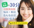 30分即レスチャット✨️あなたのお話しお聞きします 雑談/愚痴/人に言えない悩み/恋愛相談/秘密/話してスッキリ イメージ1