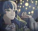 MV/歌ってみたのサムネ用イラストを制作します 曲の雰囲気に合わせる一枚絵を作成します。YouTube投稿可 イメージ7