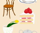 ポップでカラフルなイラスト描きます 線画、パステル、カラフル、植物、カフェ、人物 イメージ2