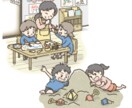 カワイイ挿し絵、作成いたします 小さい挿絵でも、表情豊かなイラストです イメージ1