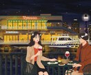 ゆるっと鉛筆画風イラスト【色付き】お描きします 鉛筆画っぽいタッチが柔らかくキュートな印象を与えます＊ イメージ2