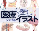 医療専門イラスト◆現役の医療従事者が描きます 学会、論文、資料、書籍などにご使用いただるシンプルなイラスト イメージ1