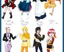 商用利用◎イラスト描きます キャラクターSD,立ち絵,一枚絵等何でも イメージ3