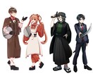 キャラの魅力が伝わる立ち絵を制作します グッズや配信活動に使える立ち絵を提供します！ イメージ2