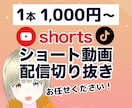 配信者！Vtuber！ショート切り抜き動画作ります 1本1,000円〜 3本までまとめて3,000円で承ります！ イメージ1