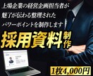 プロが洗練された魅力が伝わる採用資料を作ります 上場企業の経営企画担当兼デザイン会社社長がイメージを形に。 イメージ1