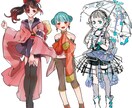 TRPGゲーム用立ち絵お描きします 基本料金で立ち絵（膝上）表情差分6つ付パック！ イメージ4