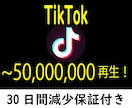 TikTok 日本人のみで10万再生増やします ⚡日本人アカウントから最大5千万再生迄⚡30日間減少保証付き イメージ1