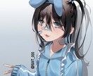 可愛らしい女の子のアイコンや一枚絵をお描きします 貴方のためのイラスト、キャラクターを丁寧にご提供致します。 イメージ1